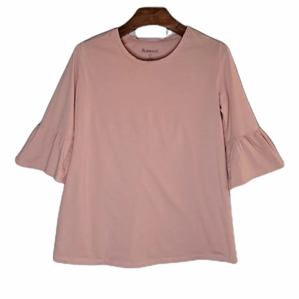 Roaman's Bell Sleeve Top Medium (14/16)